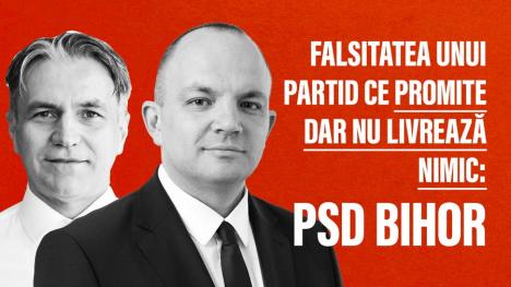 Falsitatea unui partid ce promite, dar nu livrează nimic: PSD Bihor