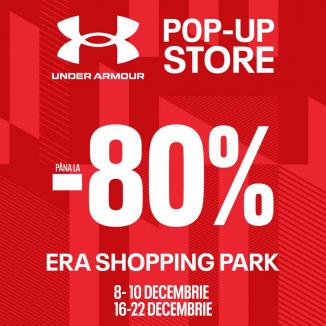 Under Armour deschide în premieră un pop-up store cu reduceri de până la 80%, în ERA Park Oradea