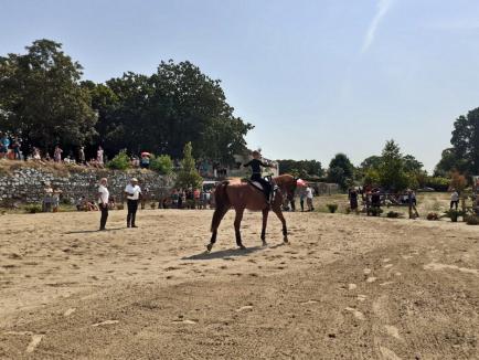 Show unic în Cetatea Oradea: Zeci de fetiţe talentate din trei judeţe au făcut acrobaţii pe cai (FOTO / VIDEO)