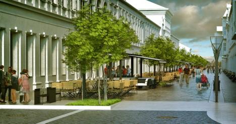Investiţie de 3,2 milioane euro. Strada Vasile Alecsandri va deveni pietonală, cu terase şi spaţii verzi (FOTO)