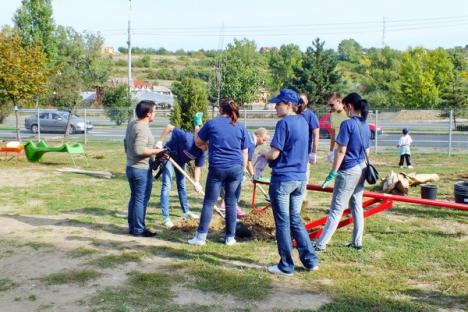 Voluntarii Provident şi picii din Dragoş Vodă au făcut un nou loc de joacă (FOTO/VIDEO)