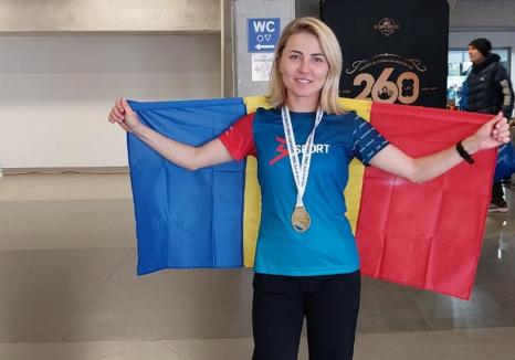 Fără antrenor și sponsor, o asistentă medicală din Bihor a obţinut medalia de aur la Campionatul Mondial de atletism masters (FOTO)