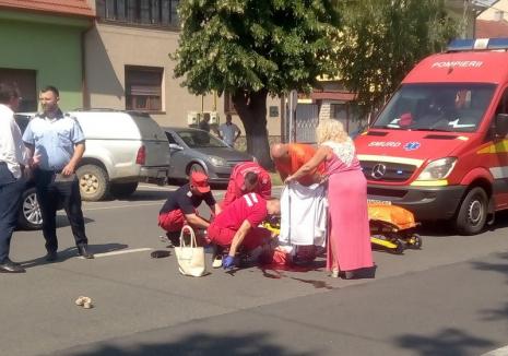 Accident grav pe strada Horea din Oradea: O femeie a fost lovită pe trecerea de pietoni (FOTO)