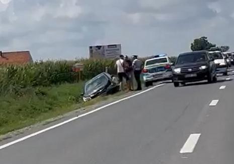 Accident între Nojorid și Aeroport: două mașini s-au lovit (VIDEO)