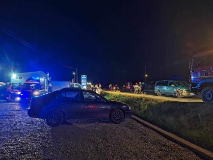 Accident pe DN76, la ieşire din Beiuş spre Ştei, lângă ştrand: O persoană rănită, patru maşini avariate (FOTO/VIDEO)