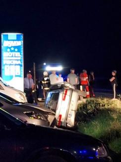 Accident pe DN76, la ieşire din Beiuş spre Ştei, lângă ştrand: O persoană rănită, patru maşini avariate (FOTO/VIDEO)