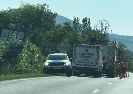 Accident pe DN1, în Borod. Trei persoane au fost transportate la spital