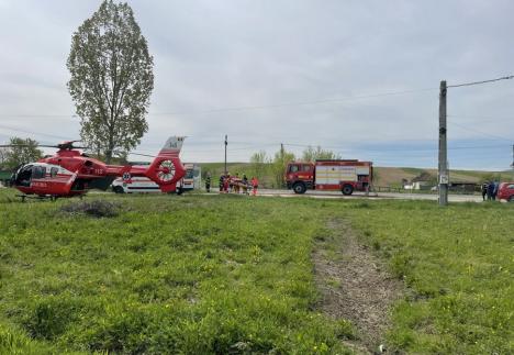 Accident pe DN 1 în Bihor. Conducătorul unui ATV, grav rănit (VIDEO)