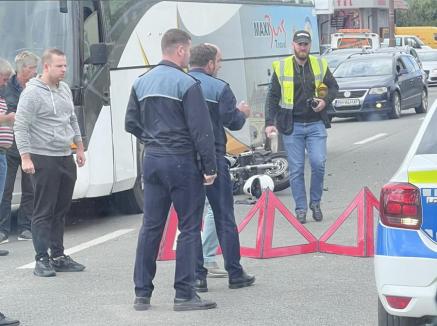 Accident pe Calea Borşului, în Oradea: Traficul e blocat şi redirecţionat pe drumul colector