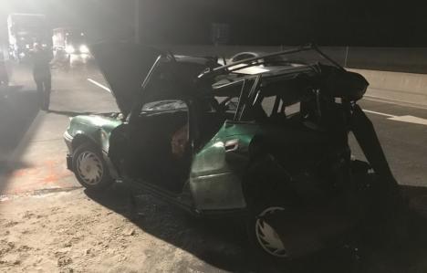 Accident lângă Budapesta: O maşină înmatriculată în Bihor a fost făcută zob de un TIR, șoferul a murit pe loc (FOTO)