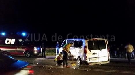 Un microbuz al Jandarmeriei Bihor, implicat într-un accident în Constanţa (VIDEO)