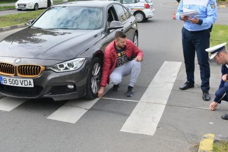 Accident pe Bulevardul Dacia: Aflat la volanul unui BMW, un tânăr de 20 de ani a lovit un bătrânel pe zebră (FOTO)