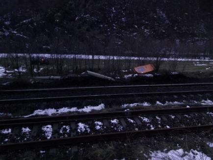 Două trenuri deraiate în aceeaşi zi: trenul de călători Bucureşti-Arad şi unul de marfă (FOTO)