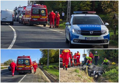 Poliția Bihor, detalii despre cum s-a produs accidentul mortal de pe DN 76. Victima este un orădean