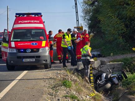 Accident mortal în Bihor: Un motociclist și-a pierdut viața pe DN 76 (FOTO)