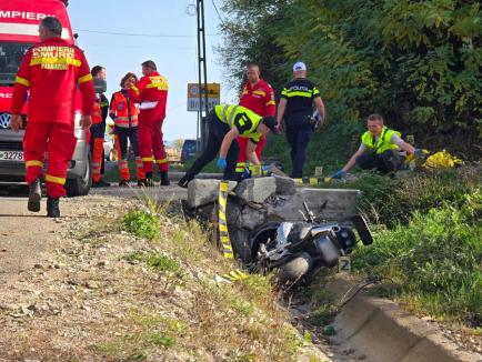 Accident mortal în Bihor: Un motociclist și-a pierdut viața pe DN 76 (FOTO)