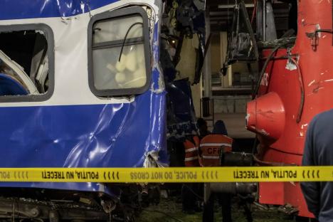 Accident mortal de tren în România: O locomotivă a lovit un vagon în Gara Galați (FOTO)