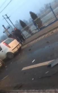 Accident grav în Floreşti: Şoferul unui BMW cu numere de Bihor a rămas încarcerat (FOTO / VIDEO)