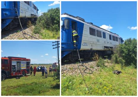 Locomotiva trenului Mangalia-Oradea a luat foc. 120 de persoane au fost evacuate