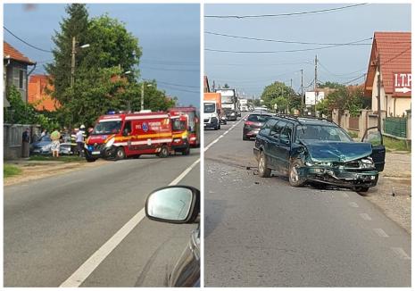 Accident pe DN1, în Oşorhei: O persoană a ajuns la spital (FOTO)