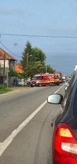 Accident pe DN1, în Oşorhei: O persoană a ajuns la spital (FOTO)