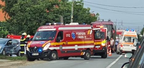 Accident pe DN1, în Oşorhei: O persoană a ajuns la spital (FOTO)