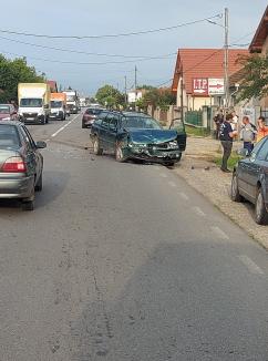 Accident pe DN1, în Oşorhei: O persoană a ajuns la spital (FOTO)