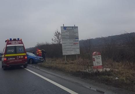 Carambol cu patru autoturisme lângă Real. O maşină a fost aruncată pe contrasens (FOTO)