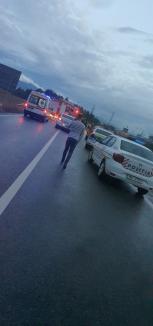 Accident grav la Sudrigiu: patru răniți și trei mașini implicate (FOTO / VIDEO)