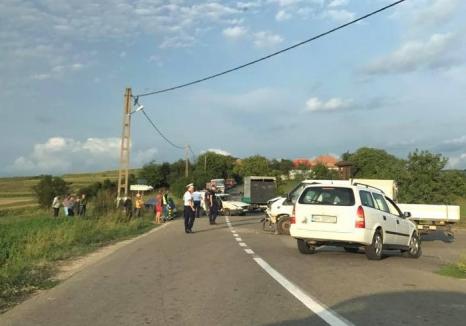 Accident la Tileagd: Patru persoane, între care un copil de 2 ani, au ajuns la spital