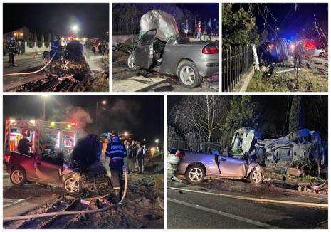 Accident grav pe DN 1, în Bihor: Două persoane rănite, trafic blocat (FOTO /  VIDEO)