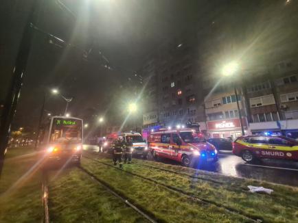 Accident grav în Oradea: O femeie și un copil au fost loviți de tramvai în zona McDonald's Nufărul. Băiatul a rămas încarcerat (FOTO/VIDEO)