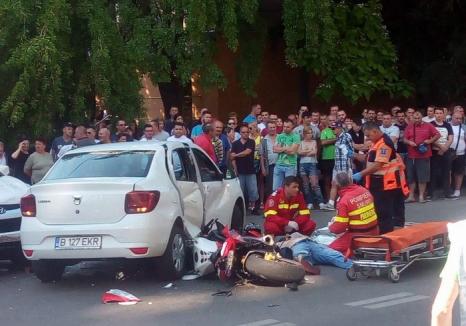 Accident grav pe strada Transilvaniei din Oradea: Victima, un motociclist, şi-a pierdut viaţa! (FOTO/VIDEO)