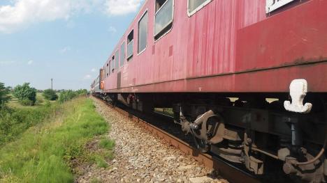 Accident la Salonta: un TIR a fost izbit din plin de un tren care venea din Timișoara la Oradea (FOTO)