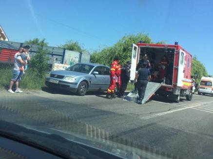 Accident cu 4 mașini la ieșirea din Oșorhei: 9 persoane, duse la spital