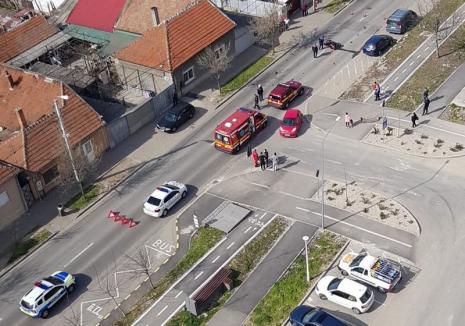 Accident în Oradea: Un motociclist a ajuns în spital (FOTO)