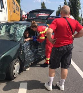 Accident pe şoseaua Borşului: Şoferul care l-a provocat circula beat criţă (FOTO)
