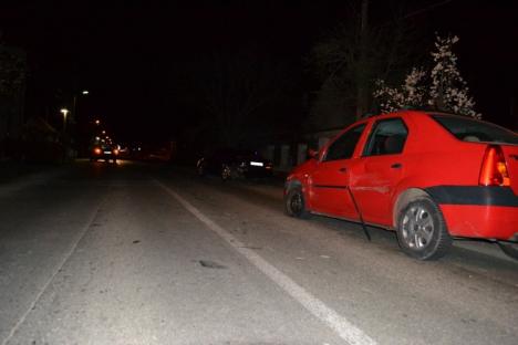 Accident de pomină la Sîntandrei: Patru maşini au fost angrenate într-o tamponare în lanţ (FOTO / VIDEO)