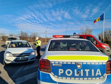 Polițiştii au „descins” pe Calea Borşului: I-au invitat pe şoferi şi pe familiile lor la ceai şi cafea (FOTO / VIDEO)