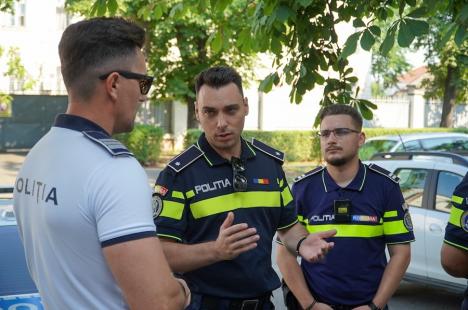 Polițiștii din Oradea au explicat, în trafic, noile reglementări privind eliberarea rezultatelor toxicologice și restituirea permiselor reținute (FOTO/VIDEO)