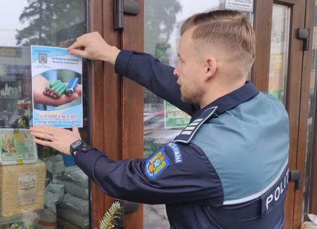 Poliţiştii din Bihor au ieşit în stradă ca să avertizeze: Cu petardele nu te joci! (FOTO)