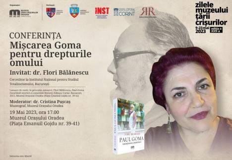 Conferinţă despre scriitorul Paul Goma, urmată de o lansare de carte, la Muzeul oraşului Oradea