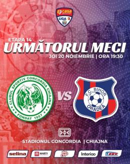 FC Bihor deschide etapa a 14-a la Chiajna: „Ne dorim un joc solid”