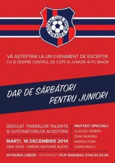 Dar de sărbători: FC Bihor își prezintă Centrul de copii și juniori