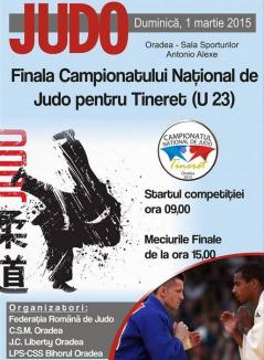 Campionat Naţional de judo individual pentru tineret, în acest weekend la Oradea