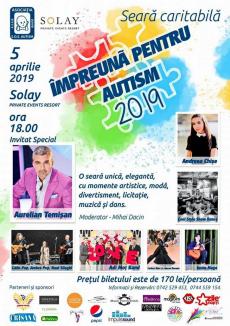 „Împreună pentru autism”: Orădenii sunt invitați la o gală caritabilă cu Aurelian Temișan și Călin Pop