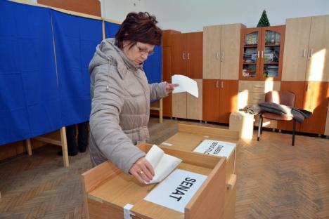 Prezenţa la vot: 11% dintre bihoreni au votat, până la ora prânzului (FOTO)