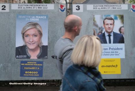 Alegeri prezidenţiale în Franţa: Marine Le Pen şi Emmanuel Macron sunt candidaţii cu şanse reale pentru turul doi