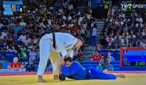 Judoka orădean Alex Creț, eliminat în optimile de finală de la Jocurile Olimpice 2024 (VIDEO)