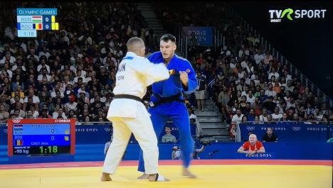 Orădeanul Alex Creț, o primă victorie la Jocurile Olimpice de la Paris: L-a eliminat pe sportivul maghiar Krisztian Toth (FOTO)